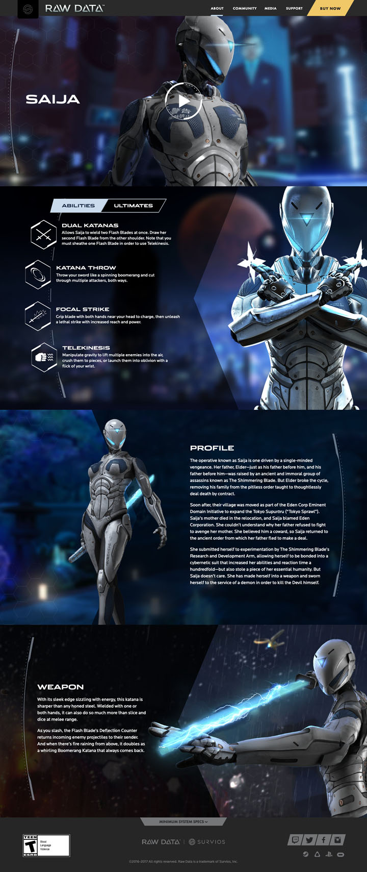 Raw Data Hero Page