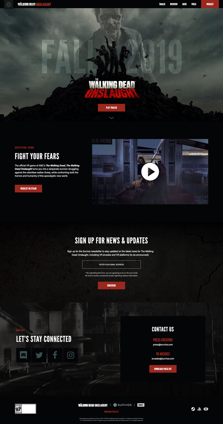 The Walking Dead: Onslaight Home Page